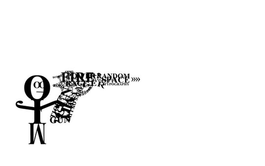 Wallpaper: darkXmatt - Typography Wallpaper - Gun