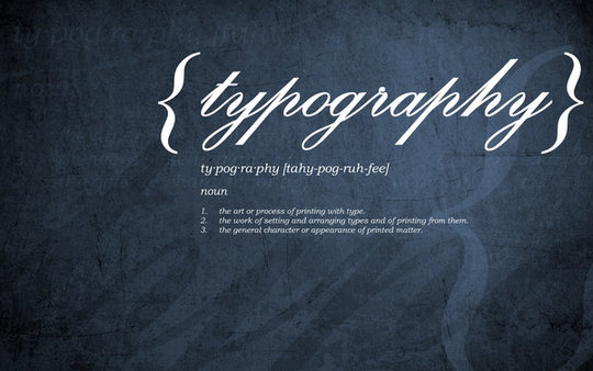 Wallpaper: Hallaserke - typography