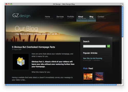 GZ 100 Nice and Beautiful Blog Designs