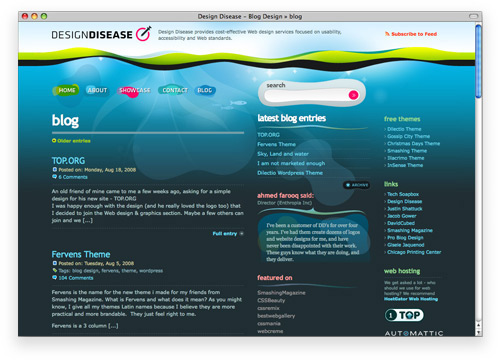 designdisease 100 Nice and Beautiful Blog Designs
