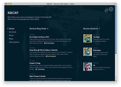 rikcat 100 Nice and Beautiful Blog Designs