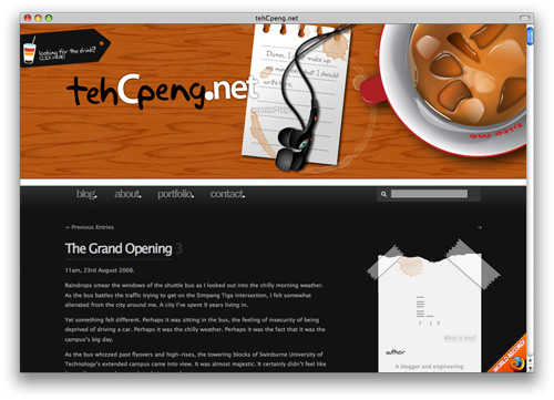 tehcpeng 100 Nice and Beautiful Blog Designs