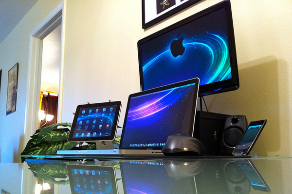 apple home office setup Inspirational Workspace: 60 Awesome Setups