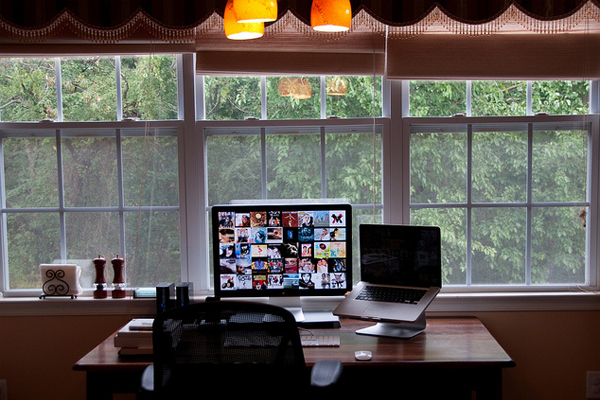 kitchen windows working area Inspirational Workspace: 60 Awesome Setups