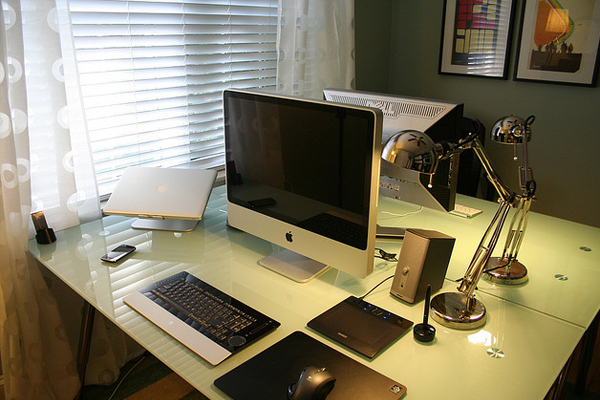 multi desk home office Inspirational Workspace: 60 Awesome Setups