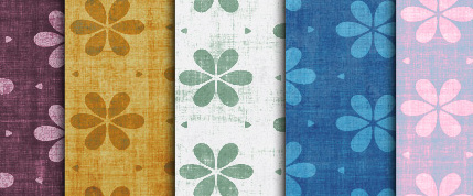 Grungy Floral Patterns