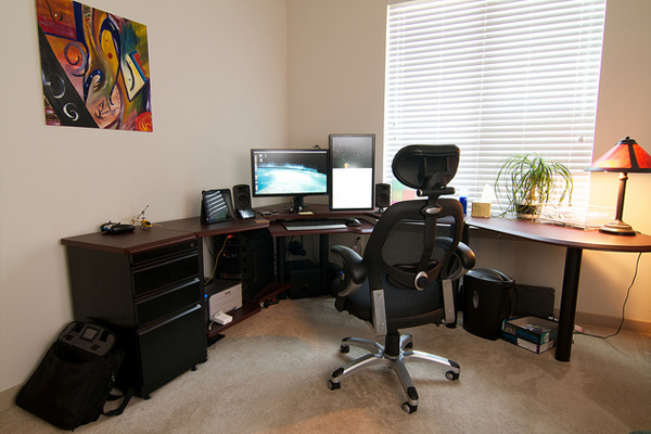working home office theater Inspirational Workspace: 60 Awesome Setups