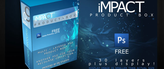 FREE Product Box PSD