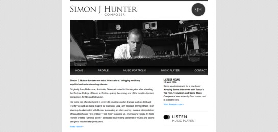 sjhunter Showcase Of Beautiful Black And White Websites