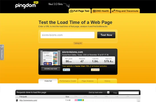 20 Tools to Help you Create Quick Websites by Checking Site Loading Speed
