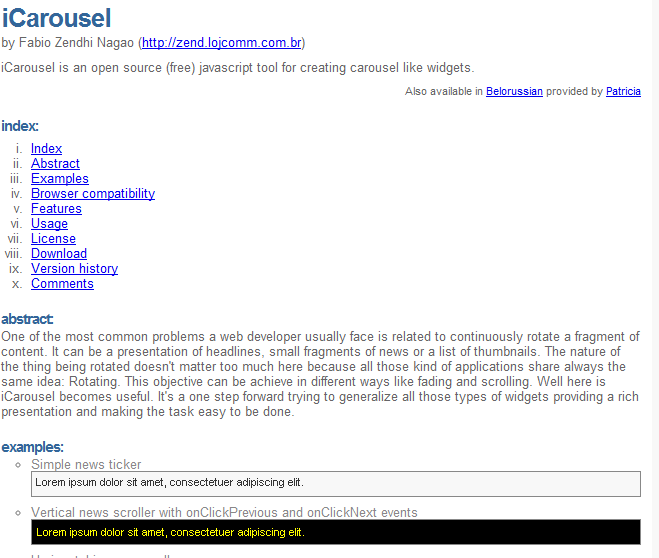 jQuery Carousel Sliders