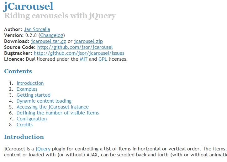 jQuery Carousel Sliders