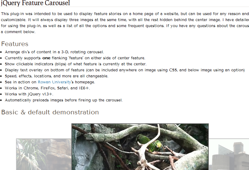 jQuery Carousel Sliders