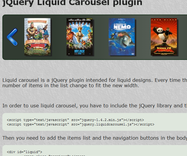 jQuery Carousel Sliders