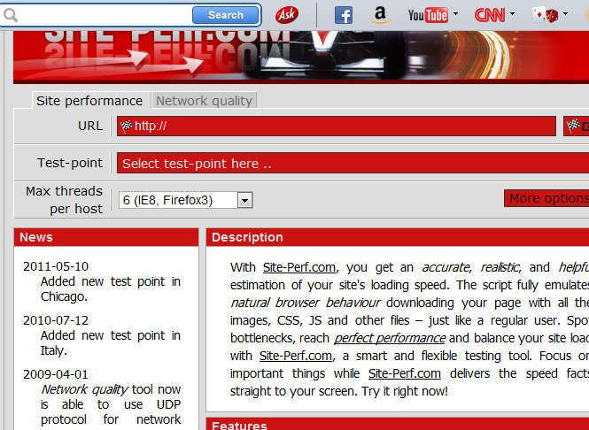 Site-Perf.com - Know all about your site performance