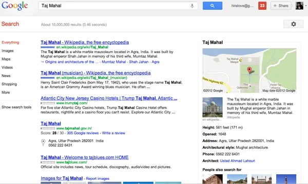 Google Search Results Made More Relevant