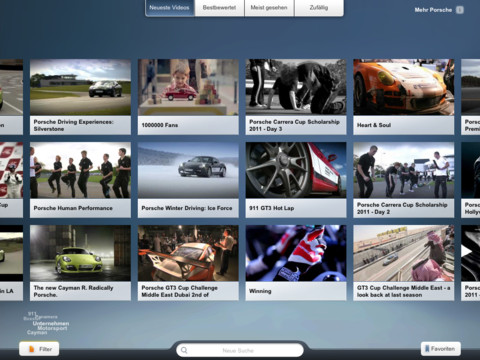 Porche Pad Cinema iPad Screenshot 1