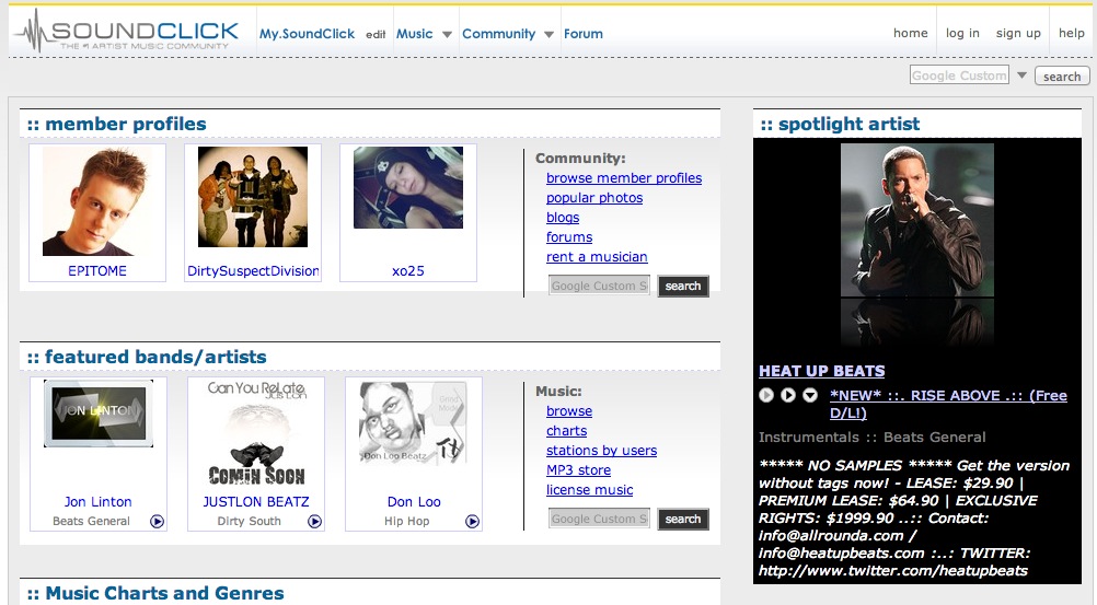 free MP3 download and hosting