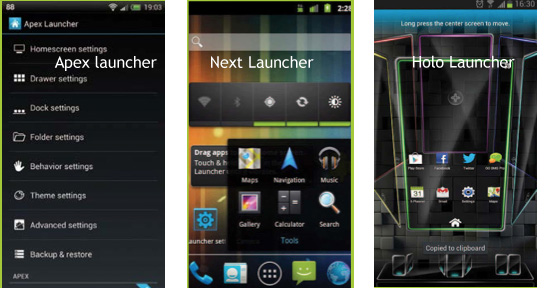 launchers-home-screen