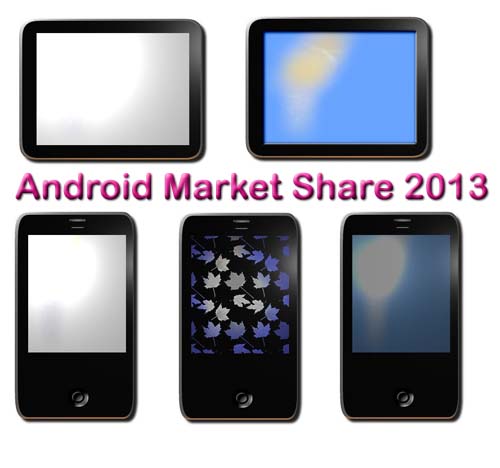 android market share 2013 vs ios