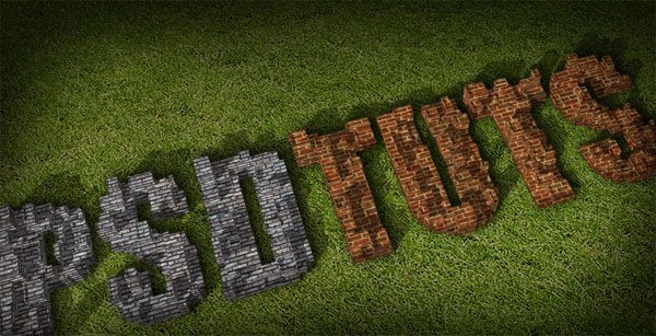 Use Google Sketchup and Photoshop to Create 3D Typography