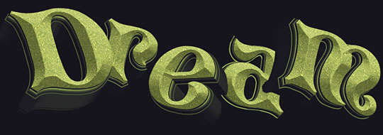 dream 3d typography