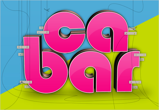 glossy-3d-text-photoshop-effect
