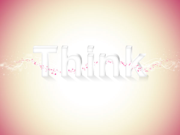 think-text-3d-tut