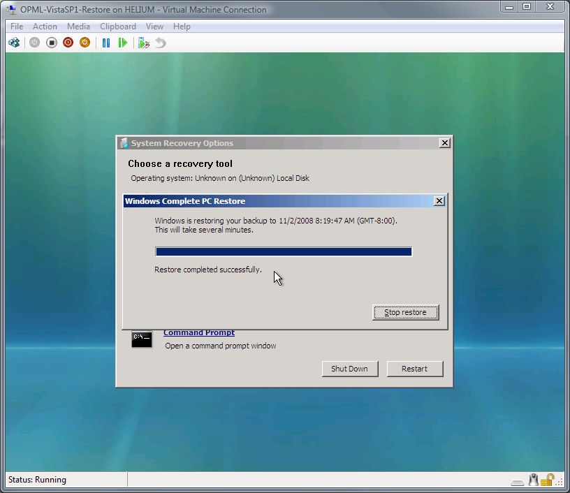 Restore PC