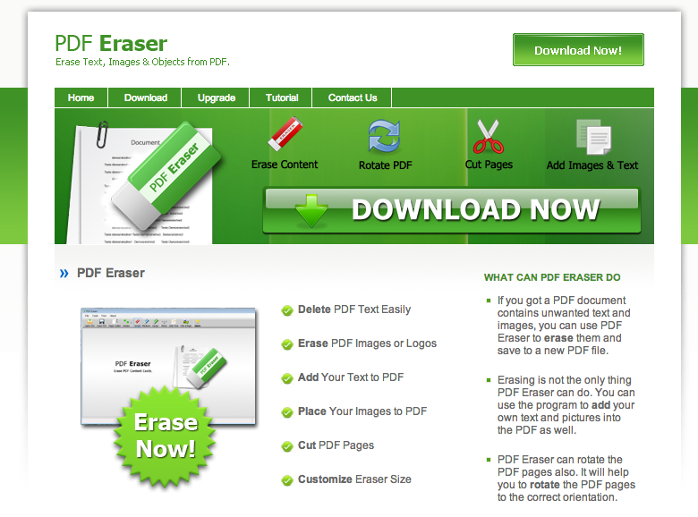 PDF eraser