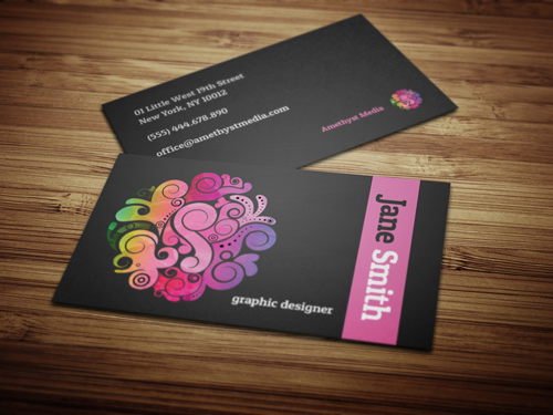 Amethyst Business Card Template