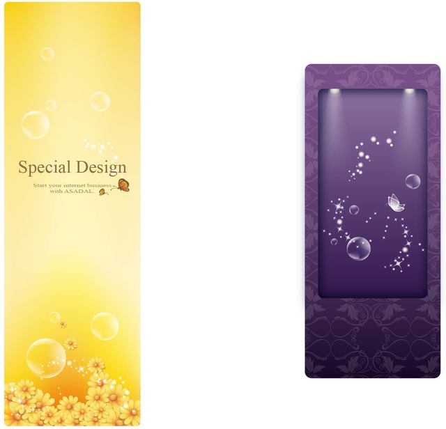 Brochure Template and Crystal Background
