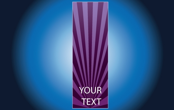 Brochure with Purple Ray