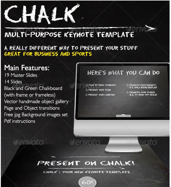 Chalk - Business and Sports Keynote Template
