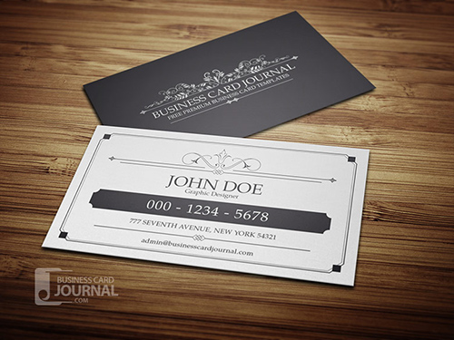 Classy & Elegant Vintage Business Card Template