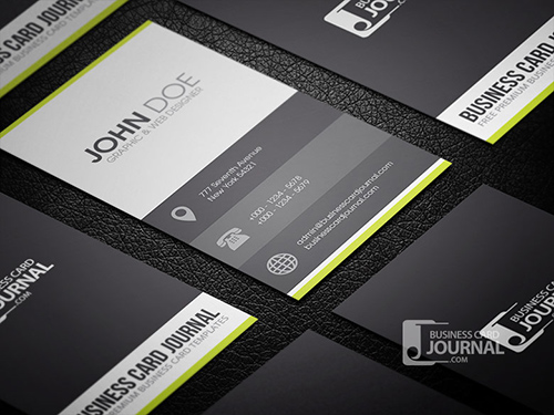 Clean & Minimal Metro Style Business Card Template