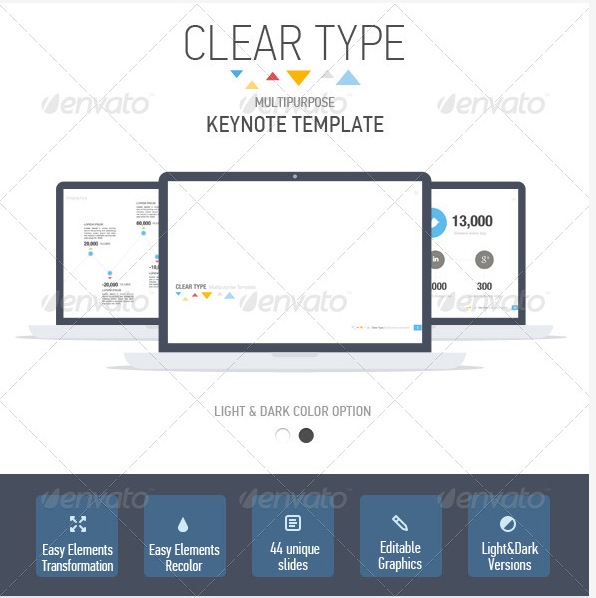 Clear Type Multipurpose Keynote Template