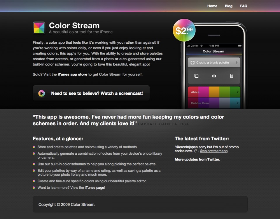 Color Stream Website