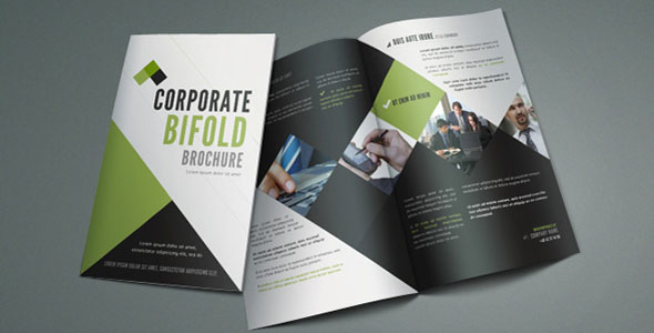 Corporate Bi Fold Brochure Template