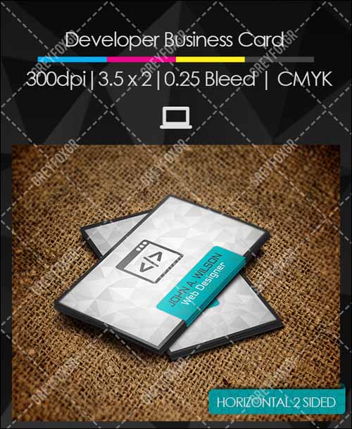 Developer Free Business Card Template