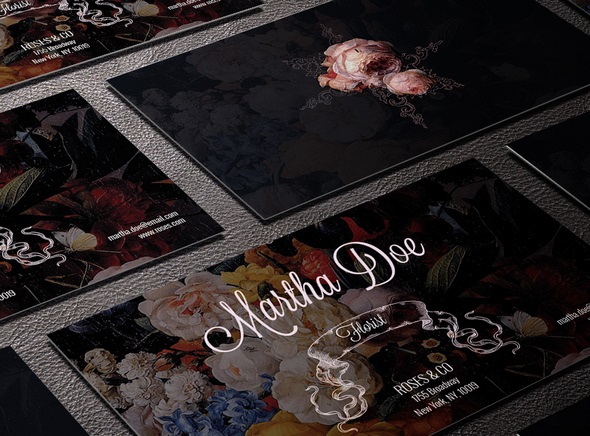 Florist Business Card psd