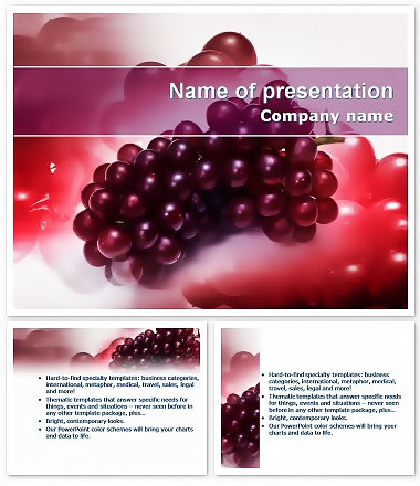 Free Keynote themes – Ripe berries themes