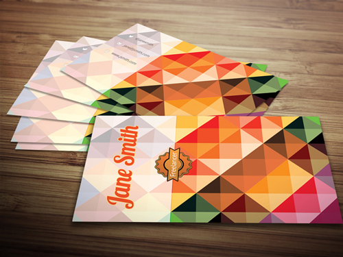 Free Polygon Business Card Template