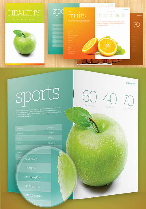 Fresh Brochure PSD Template
