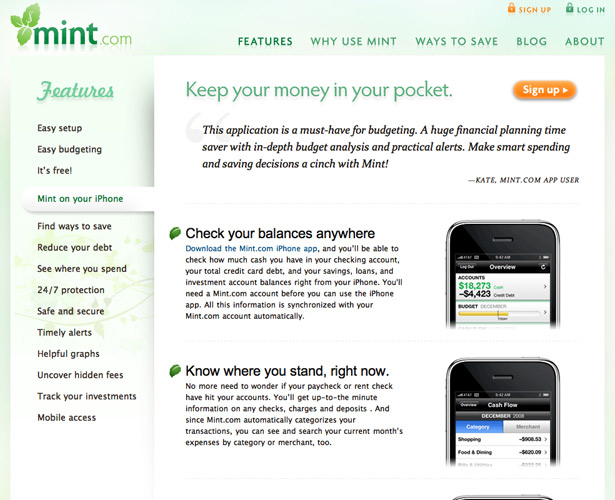 Mint for iPhone