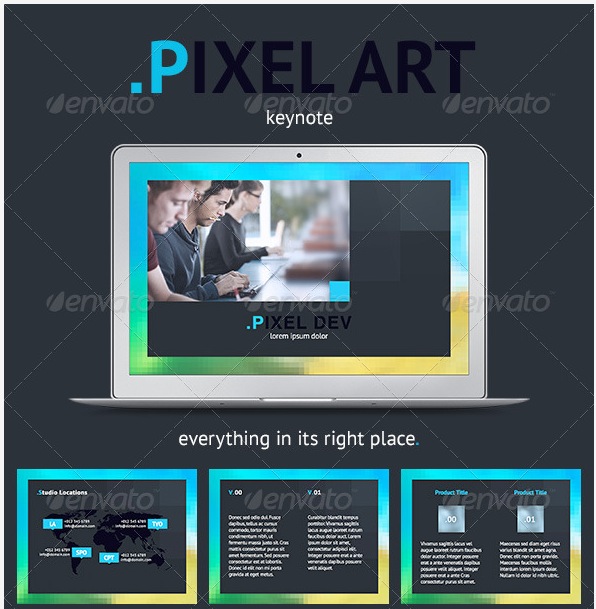 Pixel Art Keynote Template