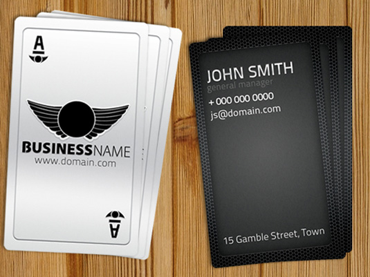 Playing card template