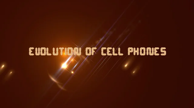Highlights of Evolution of Cell Phones : A Video