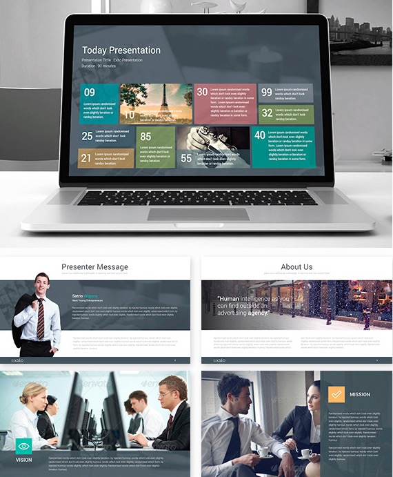 Screen Shot of Exalio - Keynote Template