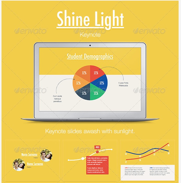 Shine Light Keynote Template